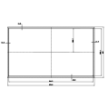 Yuqori yorqinligi 43 dyuymli LCD displey